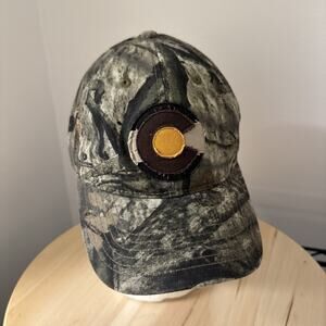 Colorado State Flag Strapback Hat Cap Mossy Oak Camouflage Legacy Camo